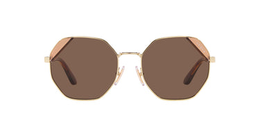 Vogue Gold Irregular Sunglass