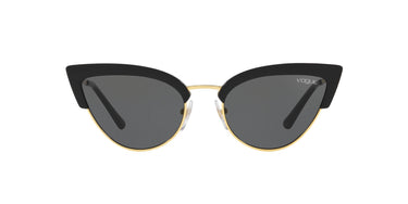 Vogue Black & Gold Cat Eye Sunglass