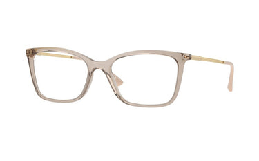 VOGUE TRANSPARENT CREAM SQUARE PLASTIC FRAME