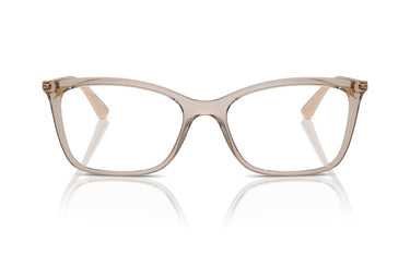 VOGUE TRANSPARENT CREAM SQUARE PLASTIC FRAME