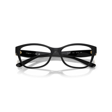 VOGUE BLACK CURVE PLASTIC FRAME