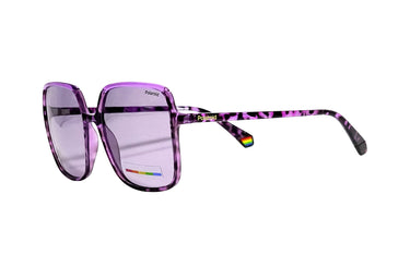 Polaroid Purple Square Women's Sunglasses