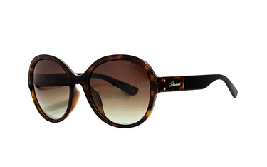 Polaroid Brown Oval Women's Sunglasses