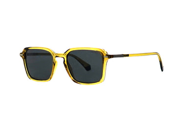 Polaroid Transparent Yellow Square Sunglasses