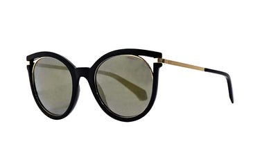 Polaroid Black Round Women's Sunglasses