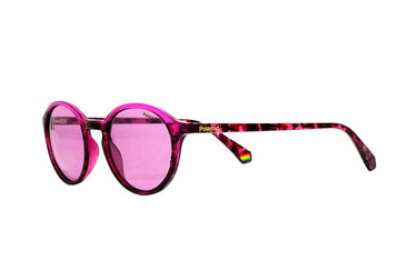 Polaroid Pink Round Women's Sunglasses