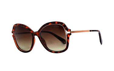 Polaroid Brown Curve Women's Sunglasses