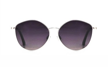 SMARTY Silver Round Womens Sunglasses