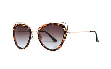 SMARTY Brown & Gold Curve Womens Sunglasses - Wickramarachchi Opticians