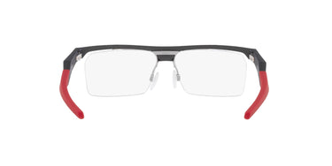 Oakley Polished Grey Smoke Rectangle Frame with Red Arm