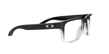 Oakley Polished Black Clear Fade Square Frame
