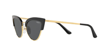 Vogue Black & Gold Cat Eye Sunglass