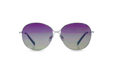 INVU SILVER ROUND METAL FRAME SUNGLASSES
