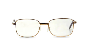 GOLD SQUARE METAL FRAME READING GLASSES