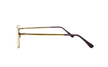 GOLD SQUARE METAL FRAME READING GLASSES