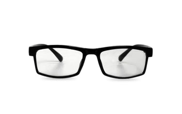 BLACK SQUARE PLASTIC FRAME BIFOCAL READING GLASSES