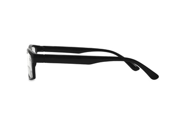 BLACK SQUARE PLASTIC FRAME BIFOCAL READING GLASSES