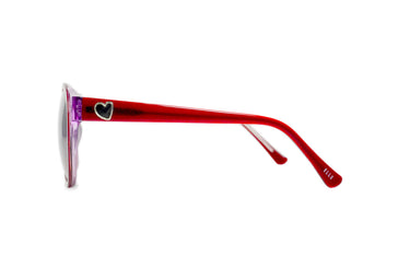 ELLE RED OVAL PLASTIC FRAME