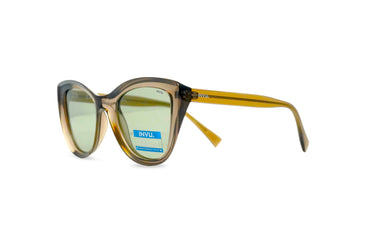 INVU BROWN TRANSPARENT ROUND PLASTIC FRAME SUNGLASSES - Wickramarachchi Opticians