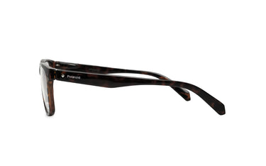 POLAROID BLACK AND BROWN SQUARE PLASTIC FRAME READING GLASSES