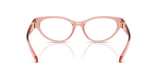 VERSACE MOD TRANSPRENT PINK CAT EYE PLASTIC FRAME