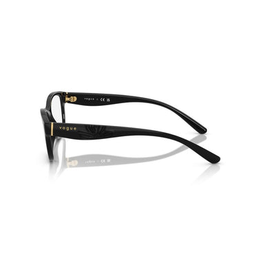 VOGUE BLACK CURVE PLASTIC FRAME