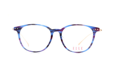 ELLE TRANSPARENT BLUE SQUARE PLASTIC FRAME