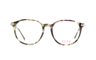 ELLE BROWN & GREEN SQUARE PLASTIC FRAME