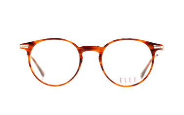 ELLE  BROWN ROUND PLASTIC FRAME