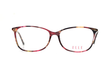 ELLE TRANSPARENT BROWN SQUARE PLASTIC FRAME