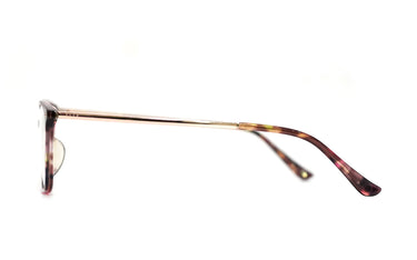 ELLE TRANSPARENT BROWN SQUARE PLASTIC FRAME