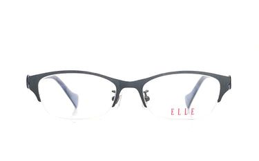 ELLE BLUE SQUARE HALF RIMLESS METAL FRAME