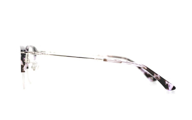 ELLE PURPLE & SILVER OVAL HALF RIMLESS PLASTIC FRAME