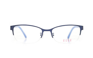 Blue Square Half Rimless Metal Frame