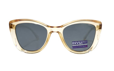 INVU Brown Curve Women's Plastic Sunglasses