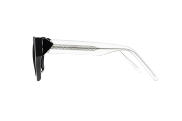 Ross Black Irregular Plastic Sunglass
