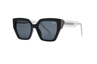 Ross Black Irregular Plastic Sunglass