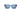 Ross Transparent Blue Square Plastic Sunglass