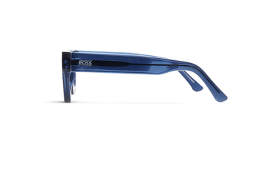 Ross Transparent Blue Square Plastic Sunglass