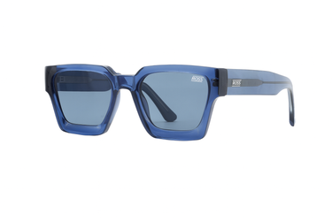 Ross Transparent Blue Square Plastic Sunglass