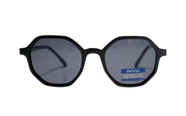 INVU Black Square Women's Sunglasses