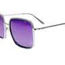 INVU Silver Square Women's metal Sunglasses 