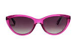 Polaroid Hot Pink Transparent Cats Eye Sunglasses - Wickramarachchi Opticians