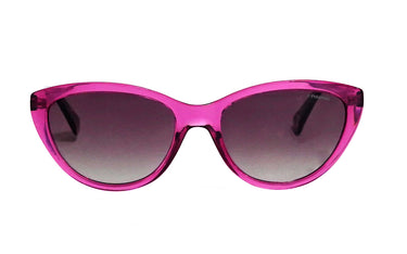 Polaroid Hot Pink Transparent Cats Eye Sunglasses