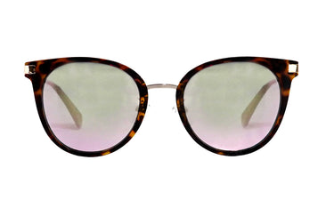 Polaroid Brown Round Women's Sunglasses