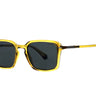 Polaroid Transparent Yellow Square Sunglasses 