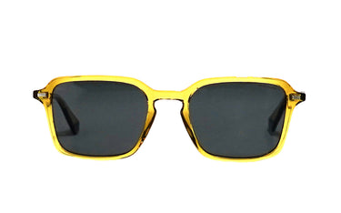 Polaroid Transparent Yellow Square Sunglasses