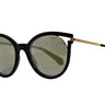 Polaroid Black Round Women's Sunglasses 