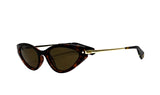 Polaroid Brown Curve Women's Sunglasses 
