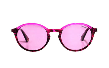 Polaroid Pink Round Women's Sunglasses